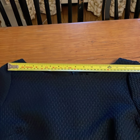 J Crew navy textured fit & flare - Picture 6 of 7